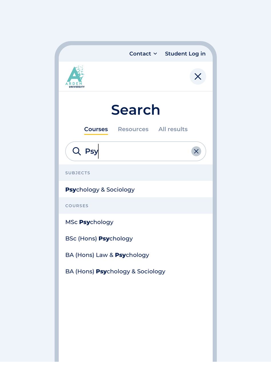 Your perfect course, now easier to find.
