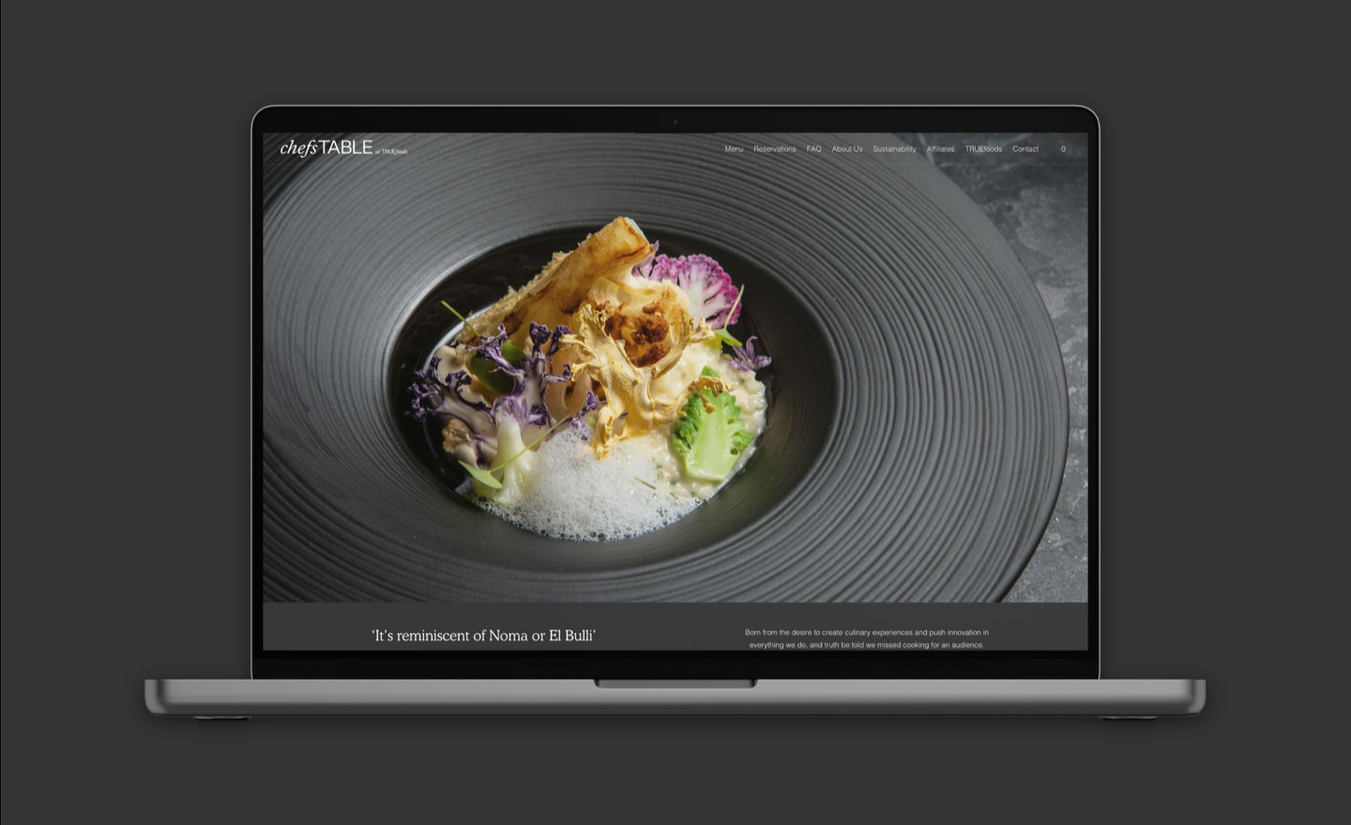 chefsTABLE website