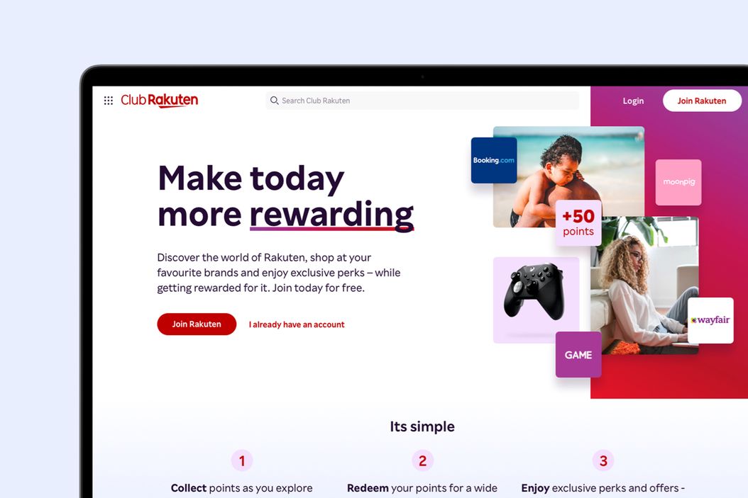 Club Rakuten landing page