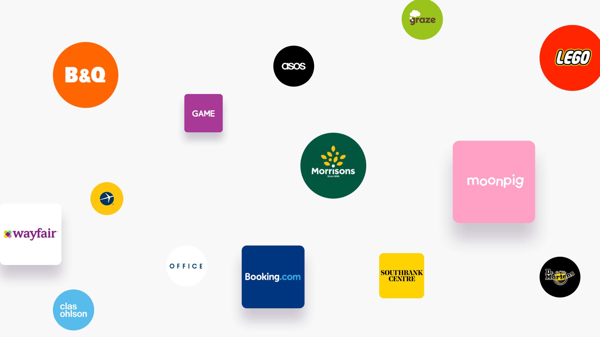 A handful of Club Rakuten's partner brands