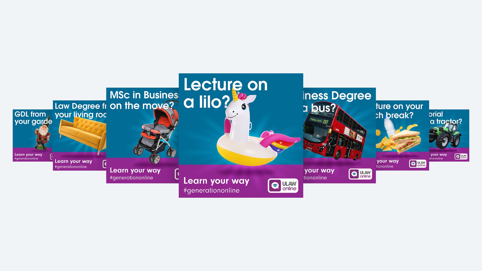 Selection of campaign adverts