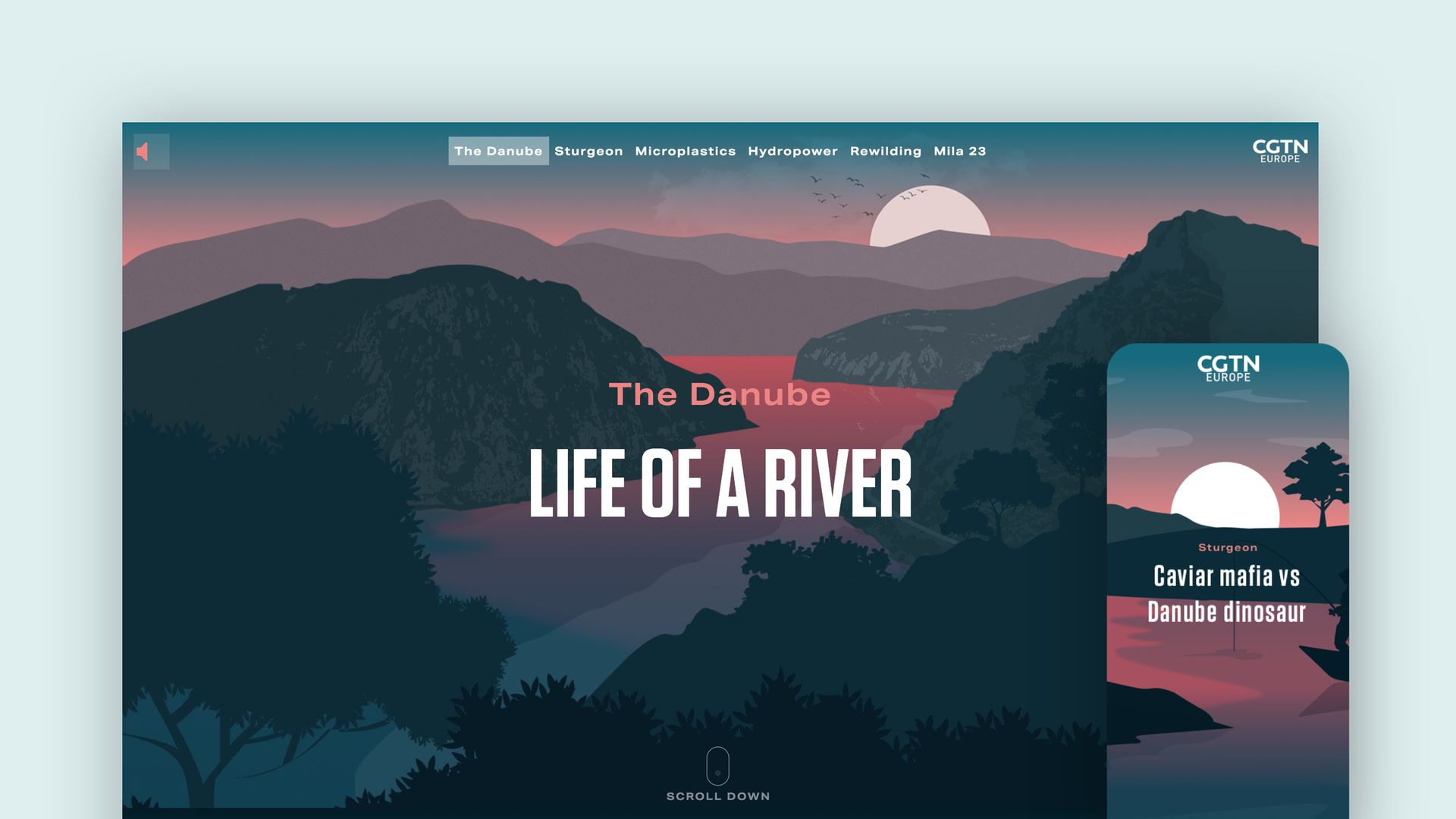 Life of a River Landing page