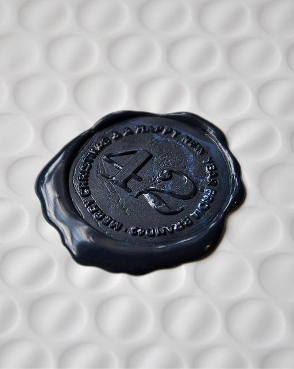 Brand42 Christmas wax stamp