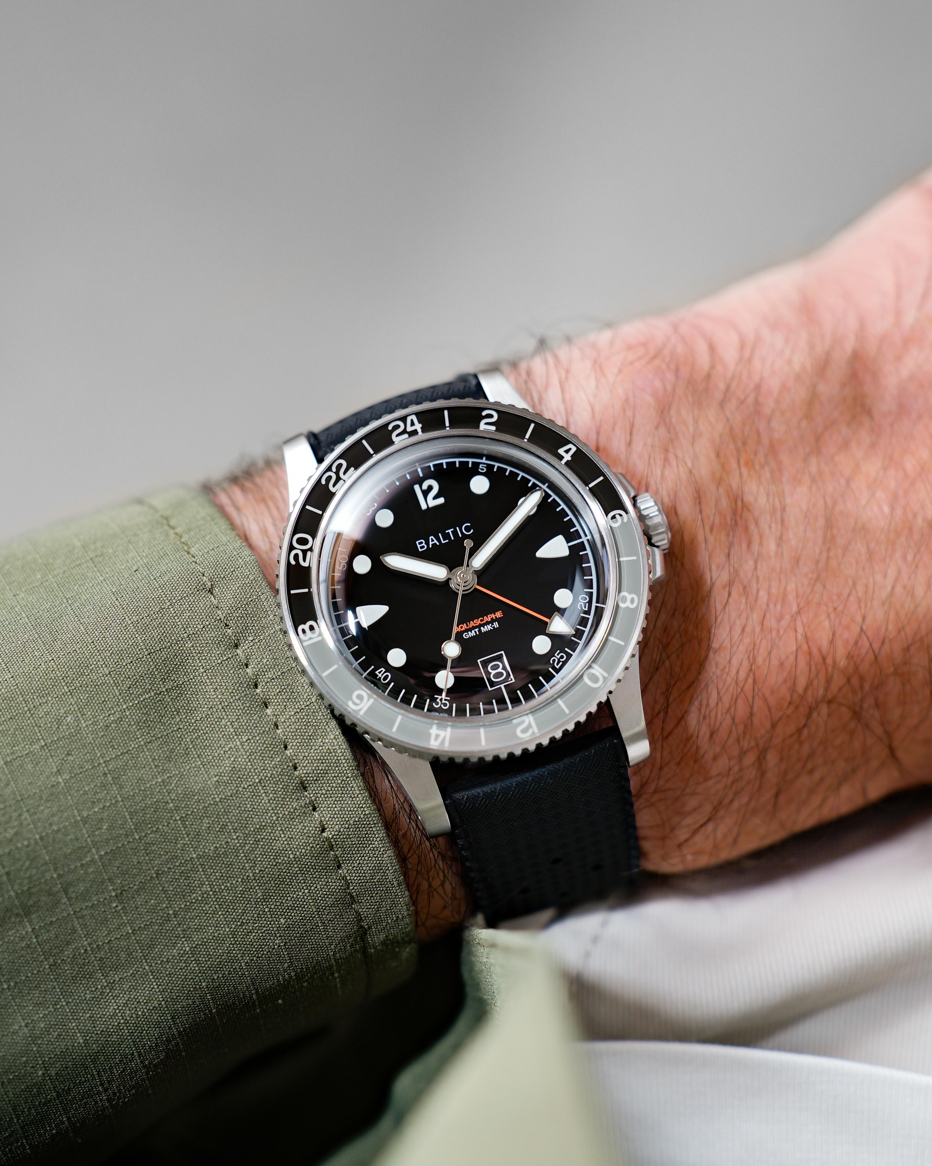 Aquascaphe GMT MK-II Grey - Baltic Watches