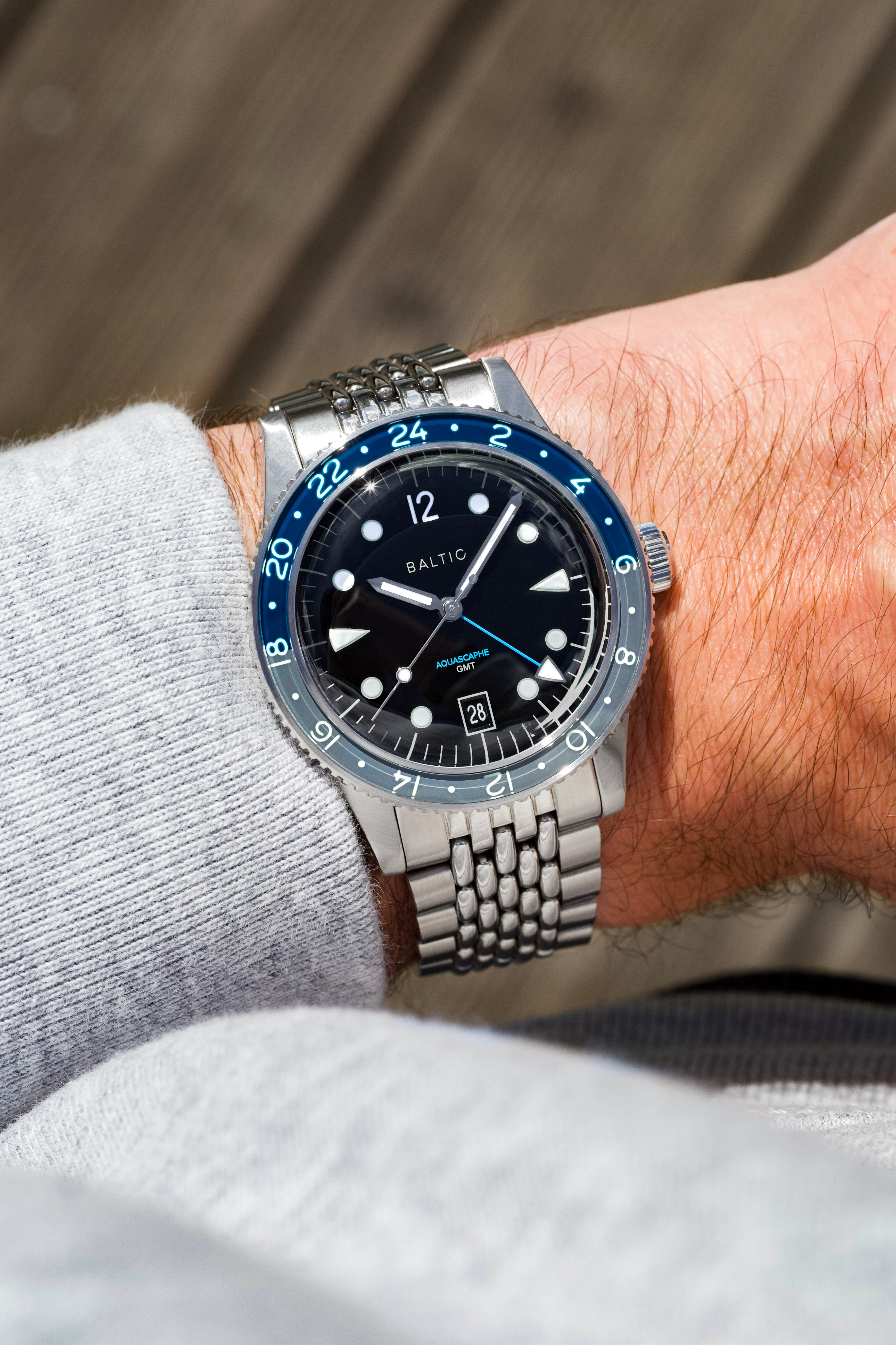 Aquascaphe GMT Grey - Baltic Watches