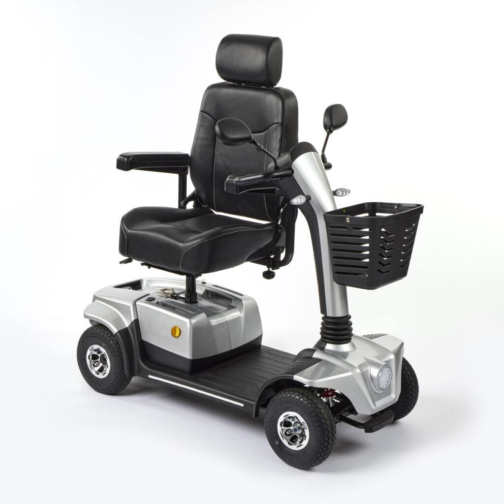 Swivel seat on the Motion Healthcare eMove 6 mobility scooter
