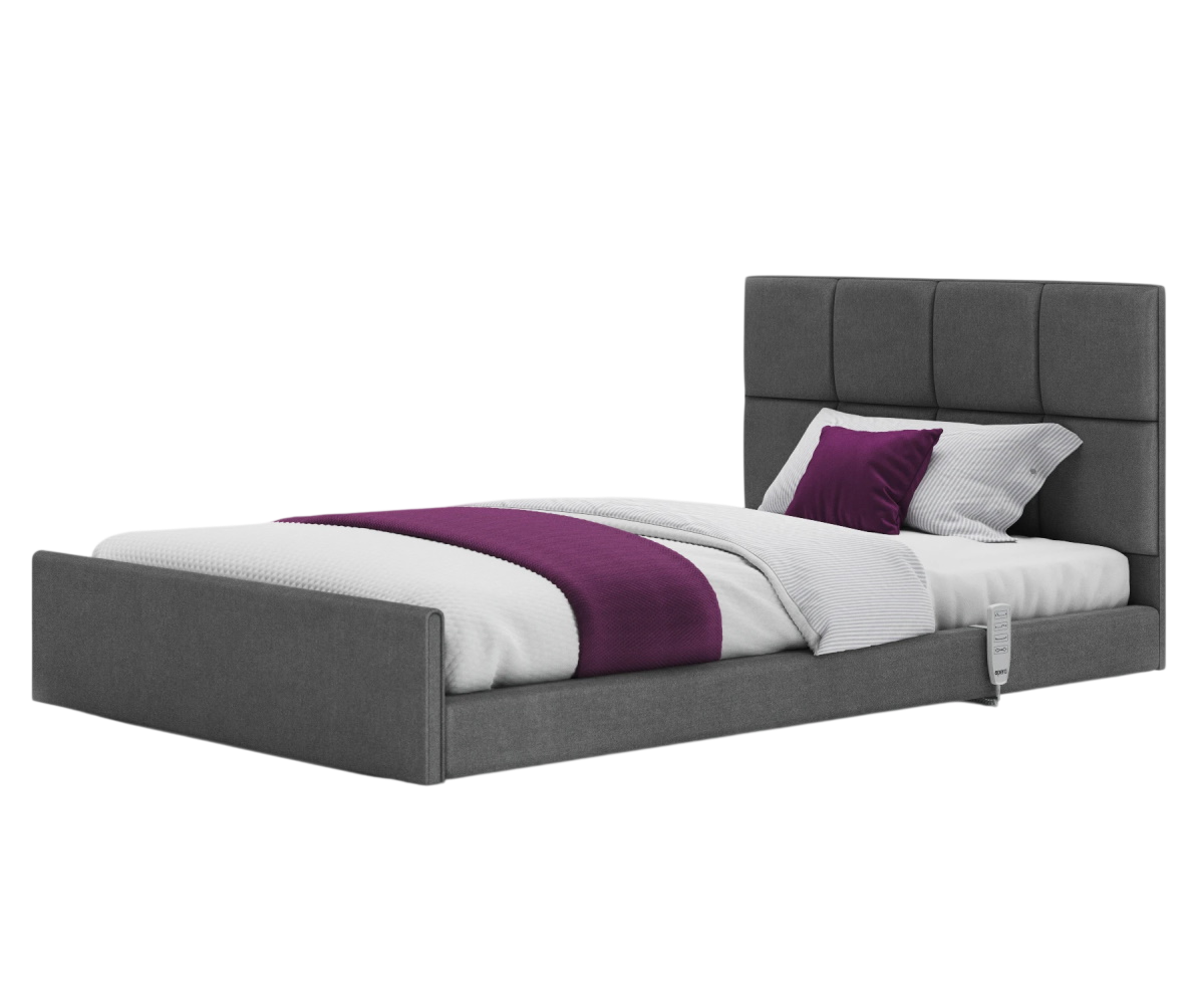 The Opera Solo Comfort Profiling bed with the opal headboard
