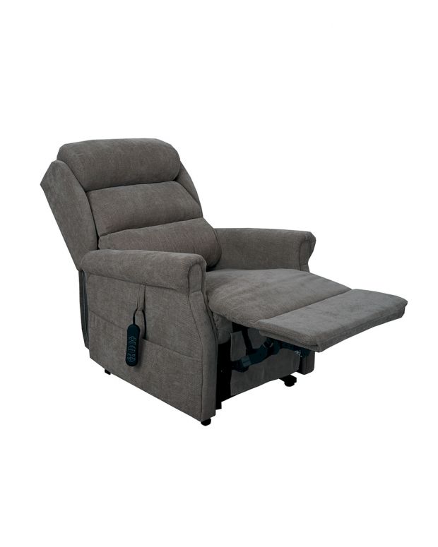 The Wheelfreedom Allium Rise & Recliner with a waterfall back and extended footrest