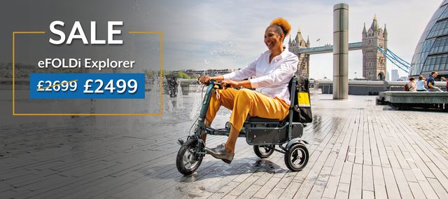 eFOLDi Explorer Mobility Scooter Sale Banner