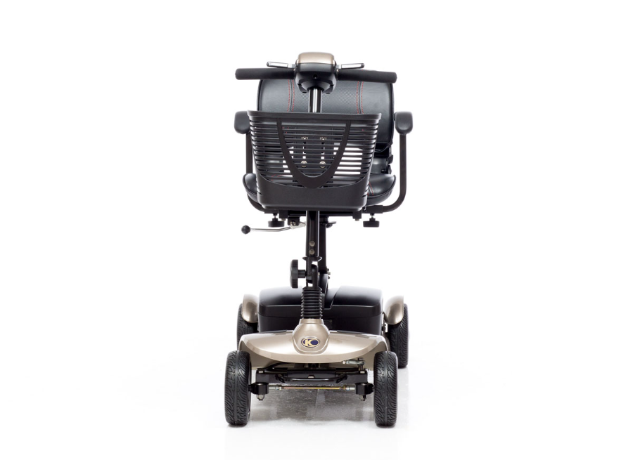 The front view of the Kymco K-Lite Comfort mobility scooter