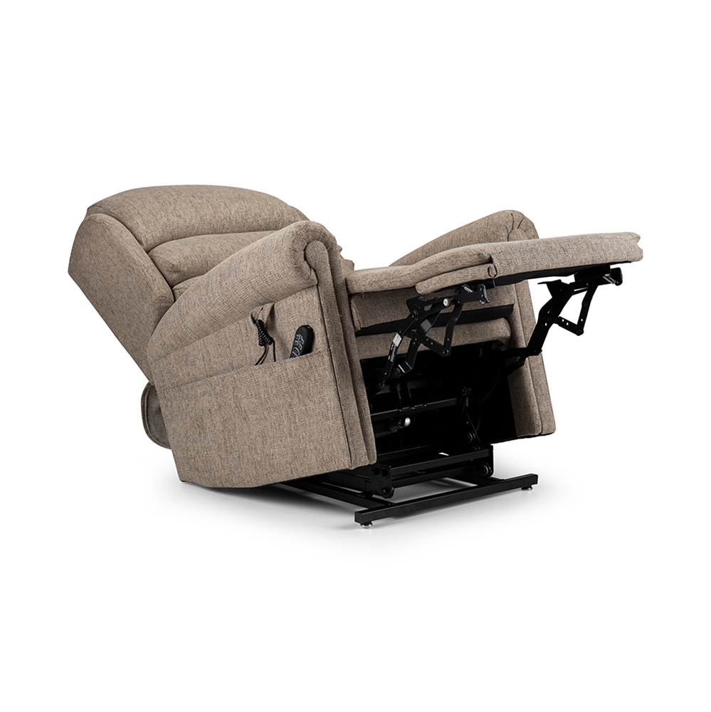 The recline and leg support feature in the Epsom chair