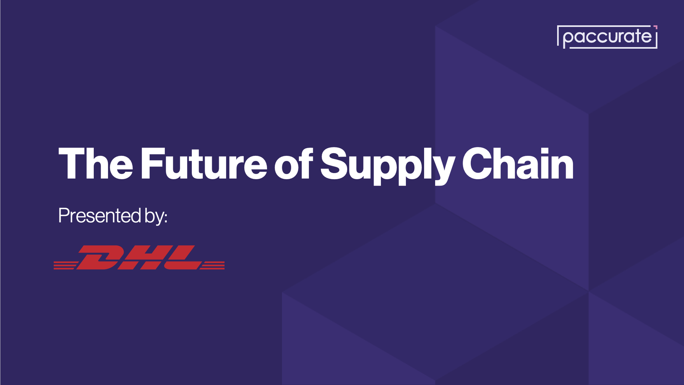 The Future of Supply Chain
