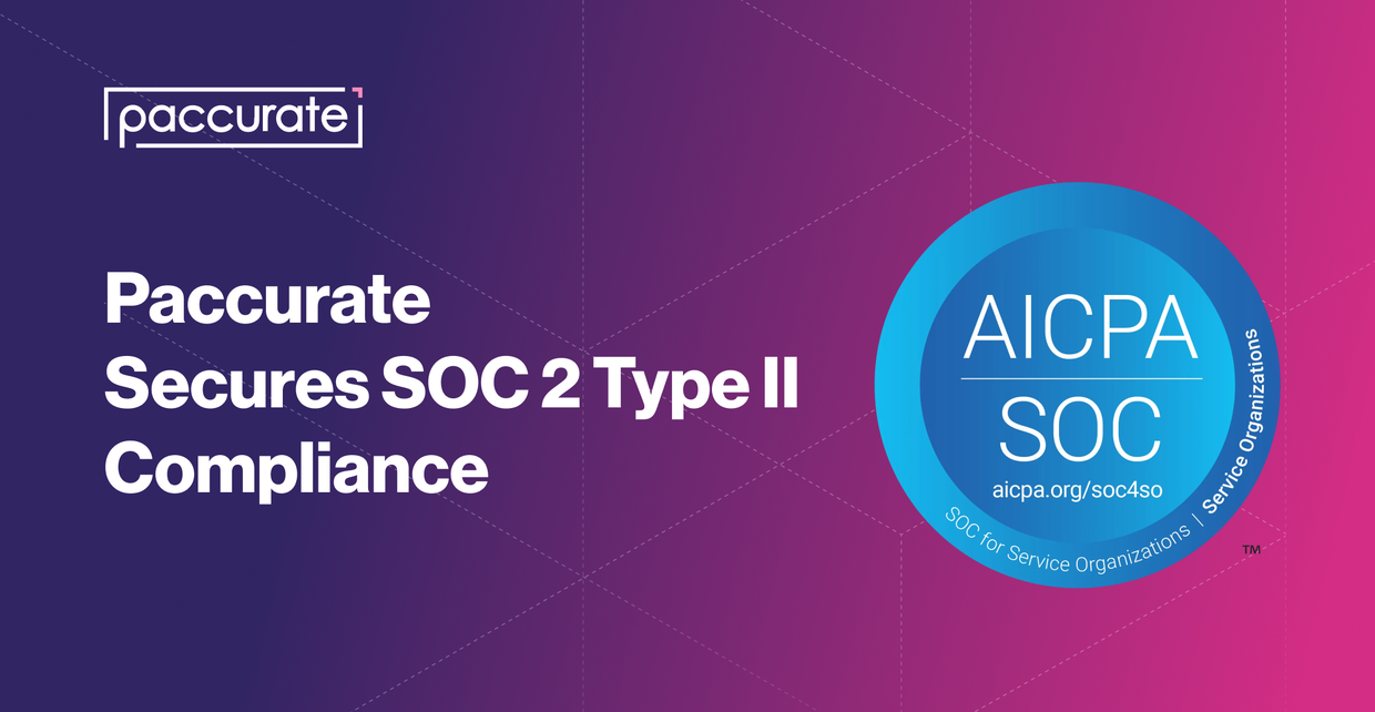 Paccurate Completes SOC 2 Type II Audit