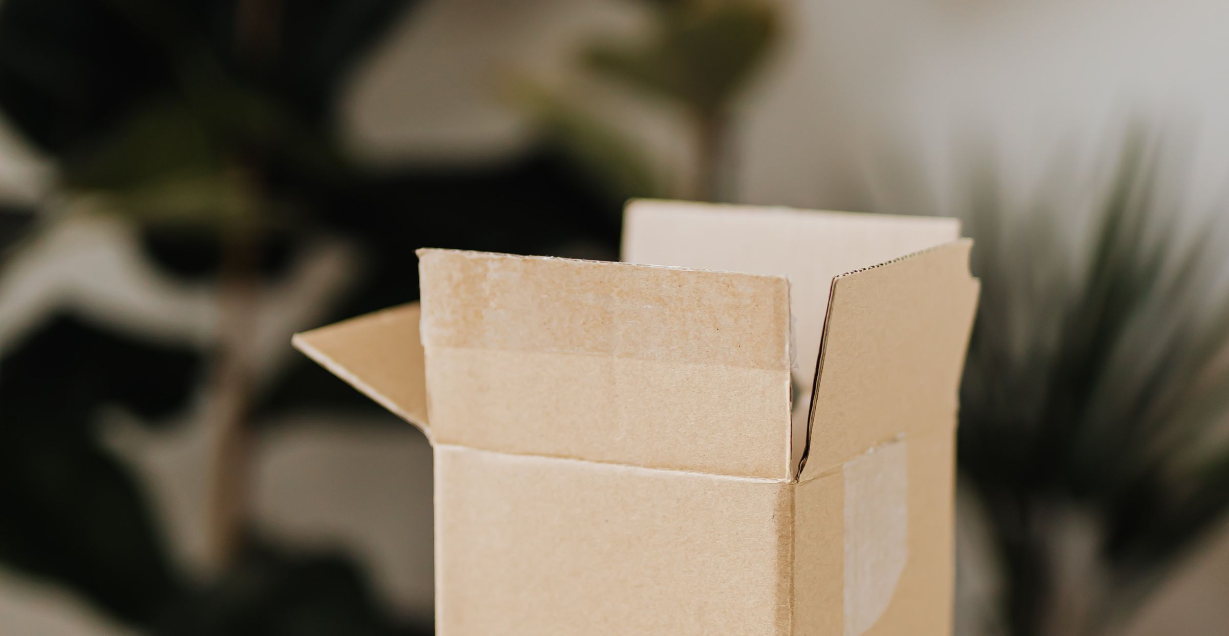 packaging on a table