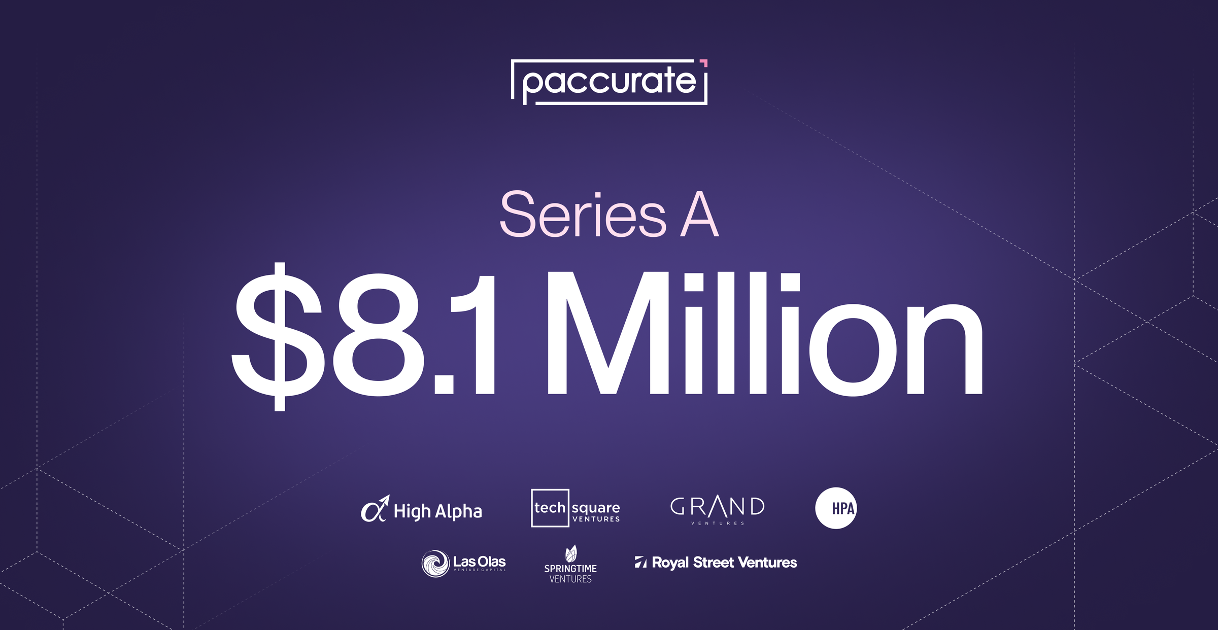 Paccurate Series A Funding - 2