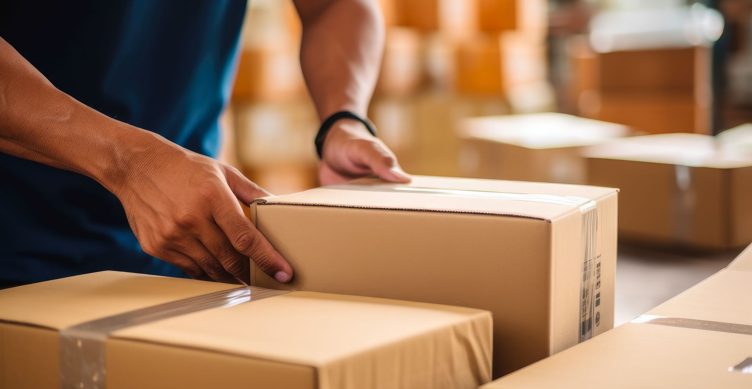 packing an ecommerce order