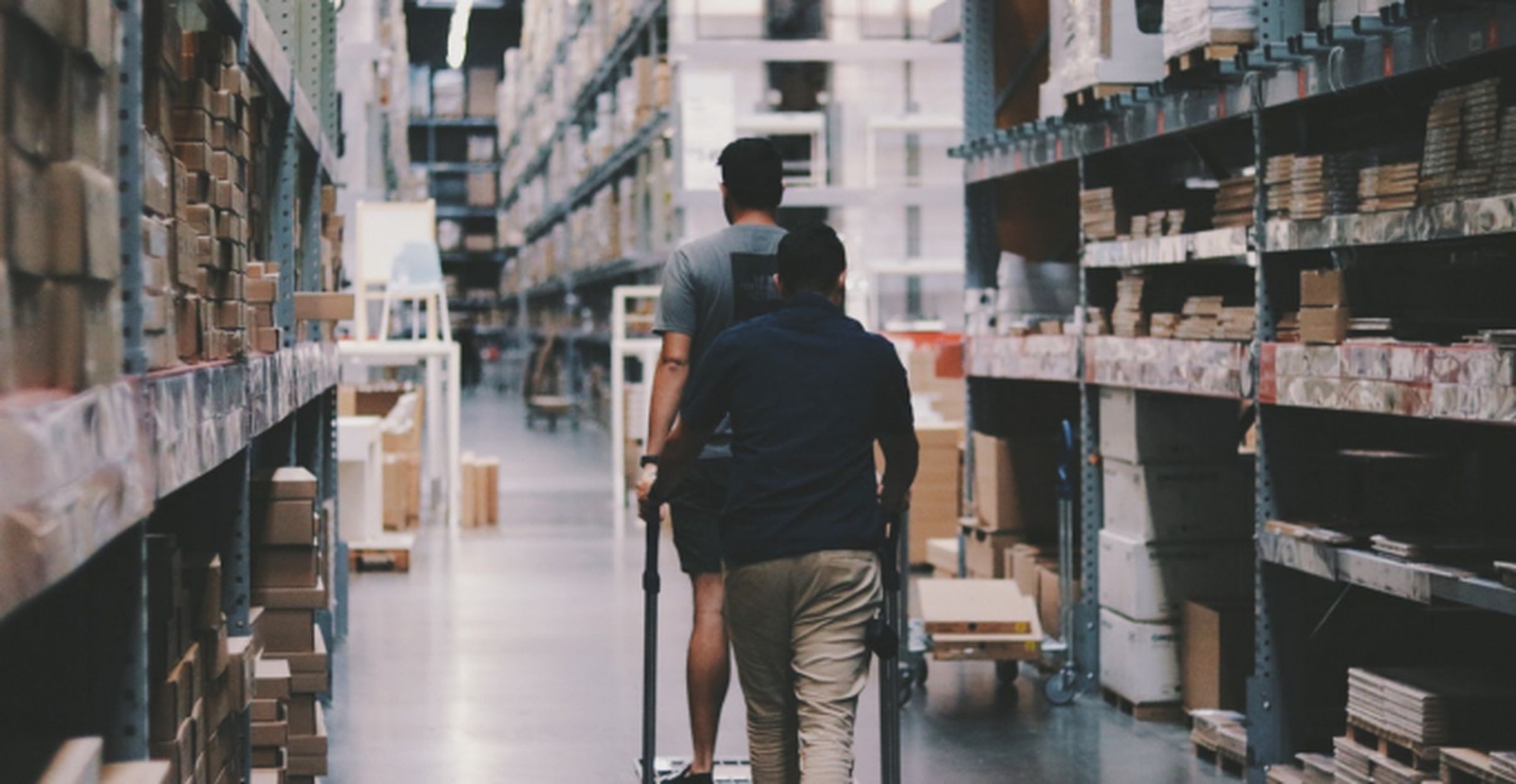 Men working in a warehouse