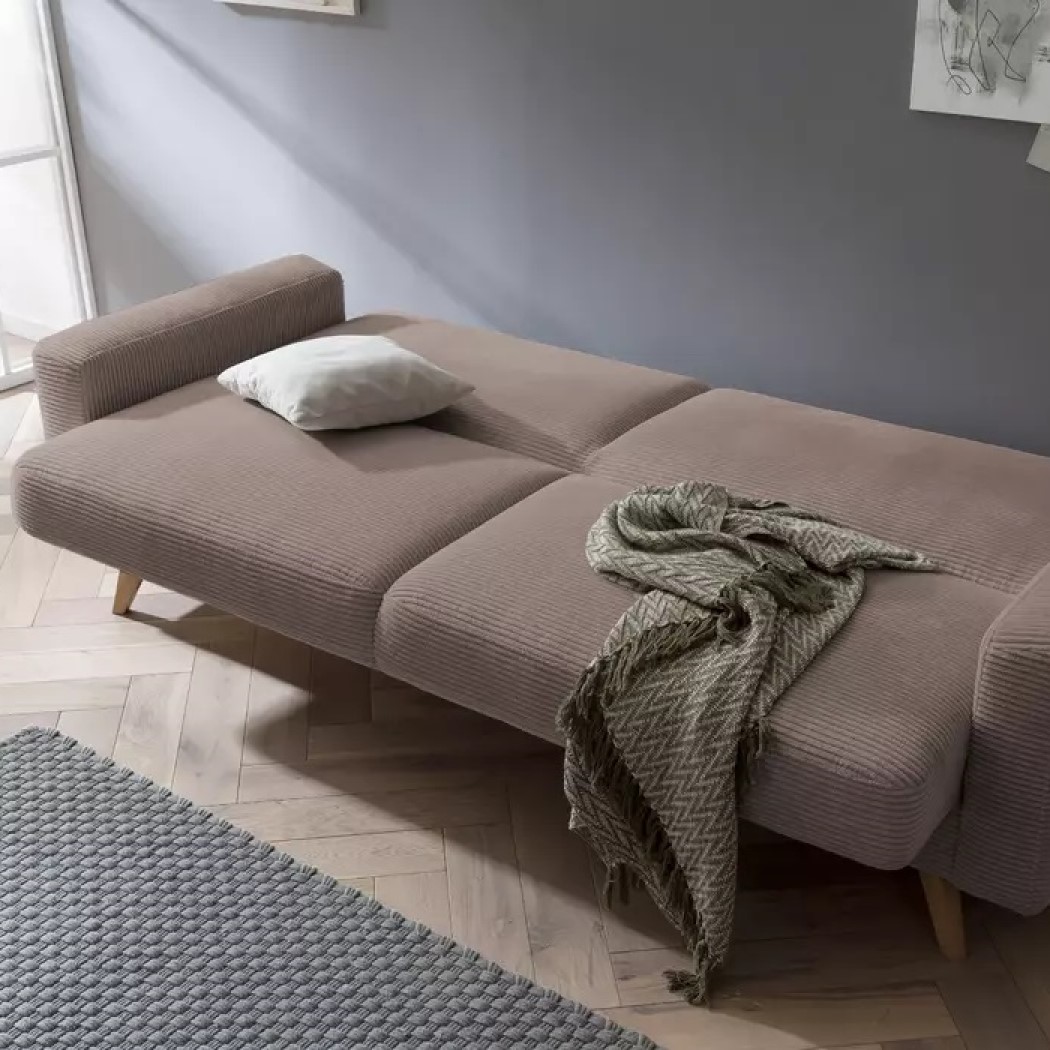 Sofa Samso aus dem Hause Exxpo by Gala it Klappfunktion in Grau
