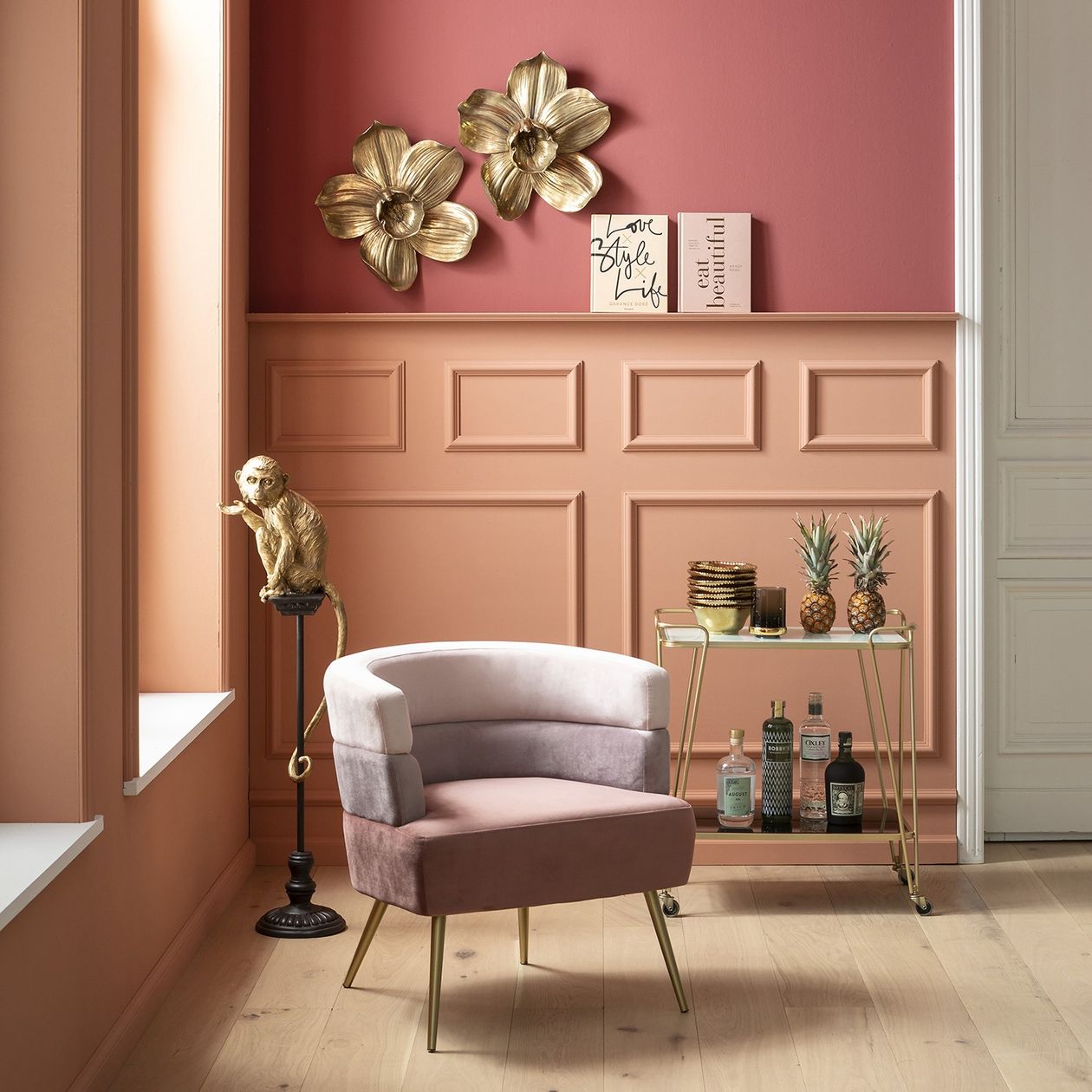 Produktbild: Servierwagen West Coast von Kare Design in goldenem Stahl