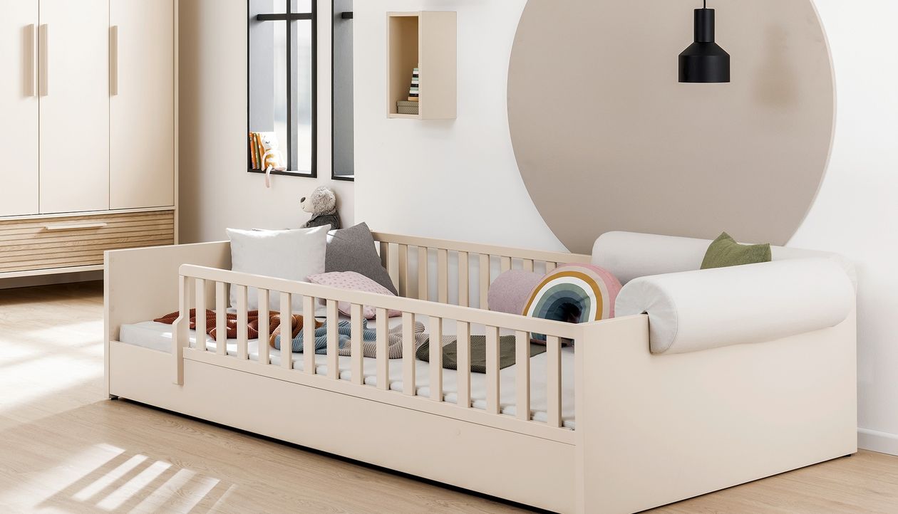 Produktbild: Bett Little Flow 120 x 200 cm der Marke Paidi aus cashmere-beigem Dekor