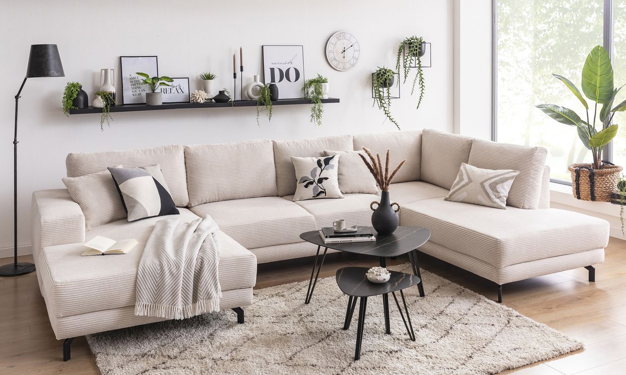 Produktbild: Wohnlandschaft Castello der Marke filippo aus Cord in beige
