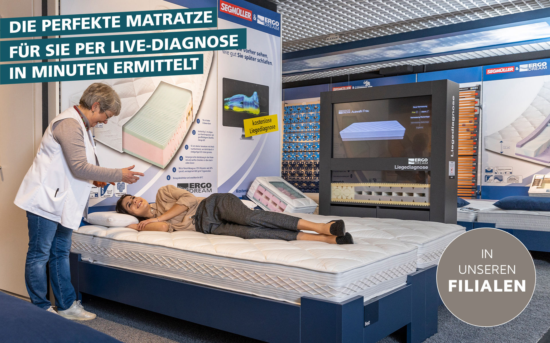 Liegediagnose für Ergodream Matratzen