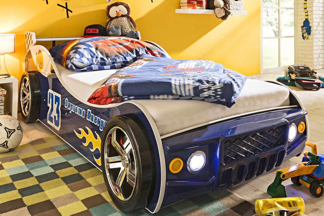 Produktbild: Autobett Energy 90 x 200 cm der Marke Begabino in Lack Hochglanz in Blau