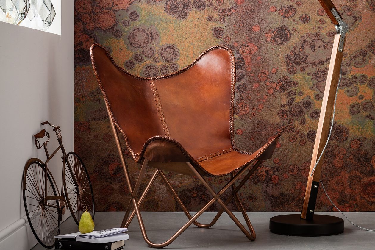 Produktbild: Sessel Butterfly von Kare Design in Braunem Leder