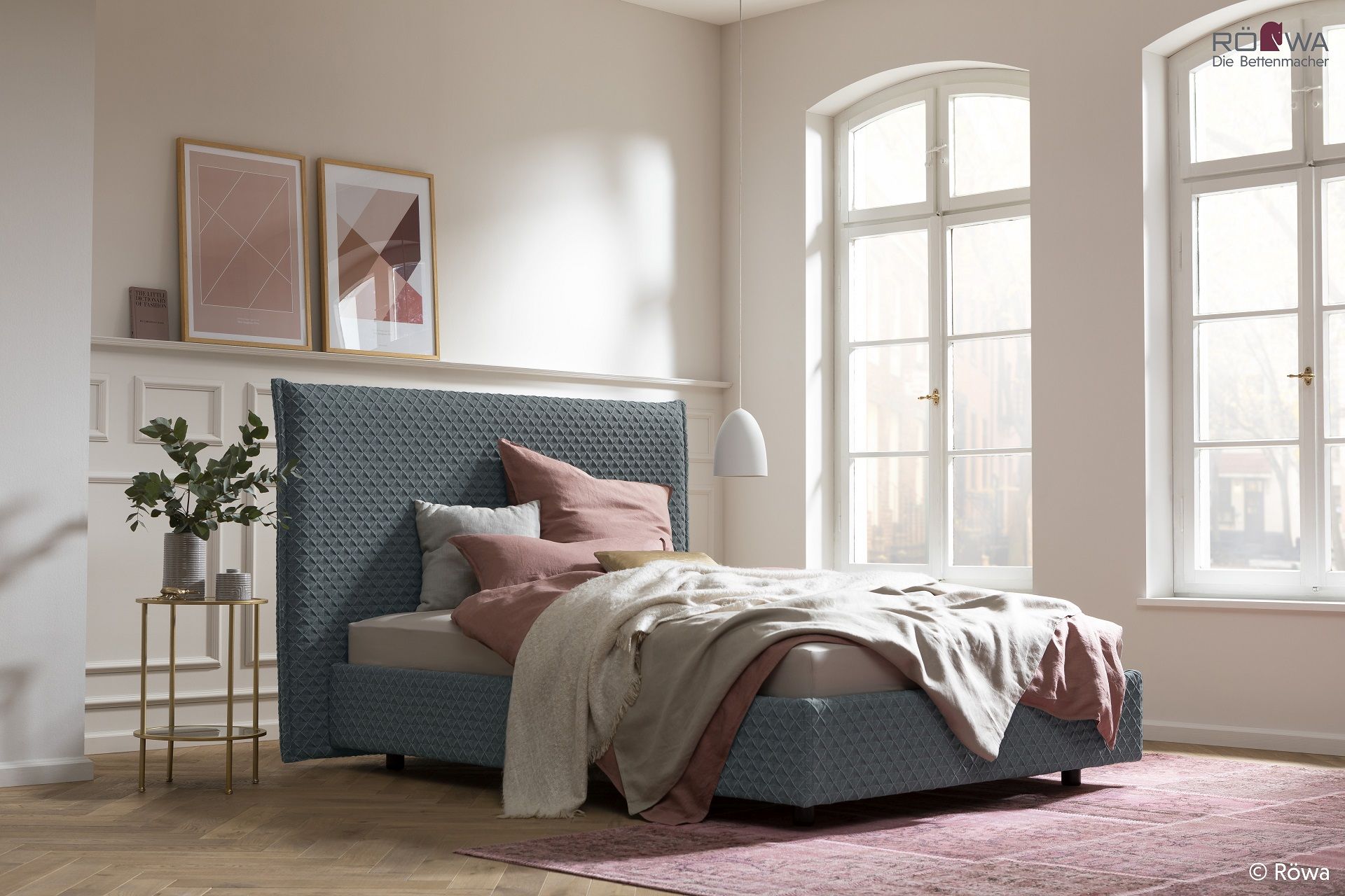 Boxspringbett Kingston, stone, 180 x 200 cm online bei Hardeck kaufen