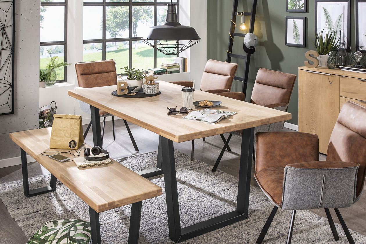Produktbild: Esstisch Denver 160x90 cm in Braun aus Holz