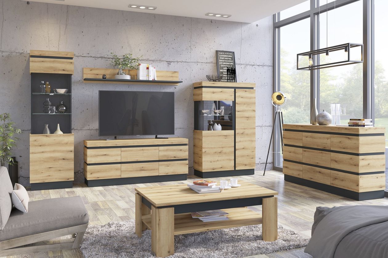 Produktbild: TV-Lowboard Corte der Marke Wojcik aus braunem Holz