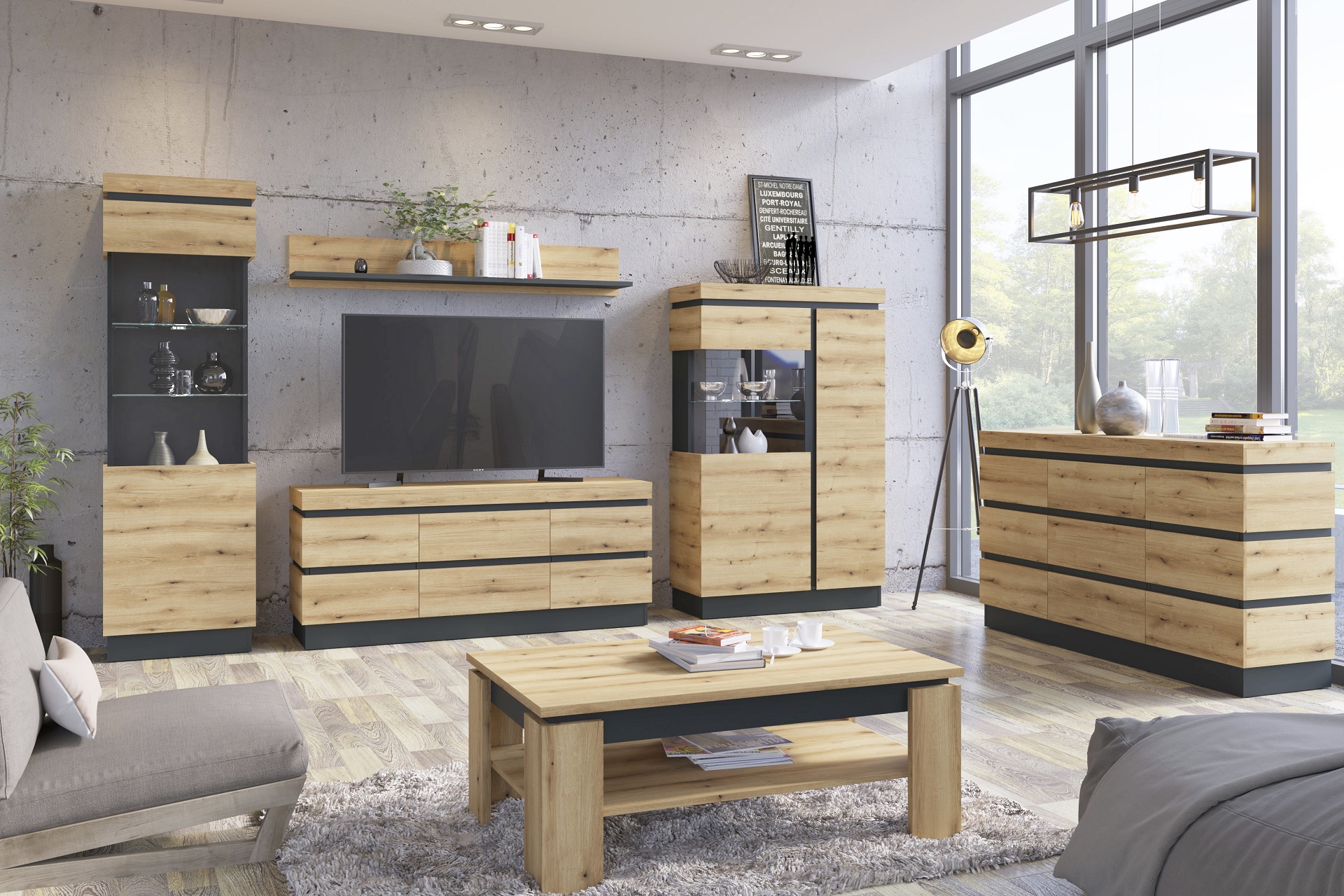 Produktbild: TV-Lowboard Corte der Marke Wojcik aus braunem Holz