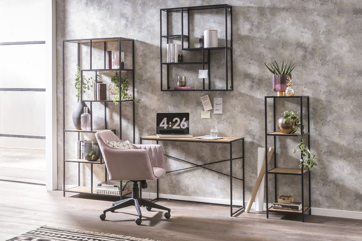 Produktbild: Regal Seaford der Marke Actona in schwarz und Holzoptik