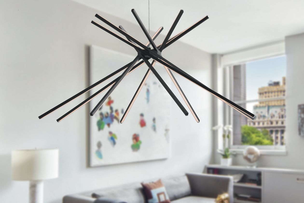 LED-Pendelleuchte Shanghai in Schwarz Produktbild: LED-Pendelleuchte Shanghai der Marke Eco-Light aus Alu, Eisen, Stahl und Metall in Schwarz