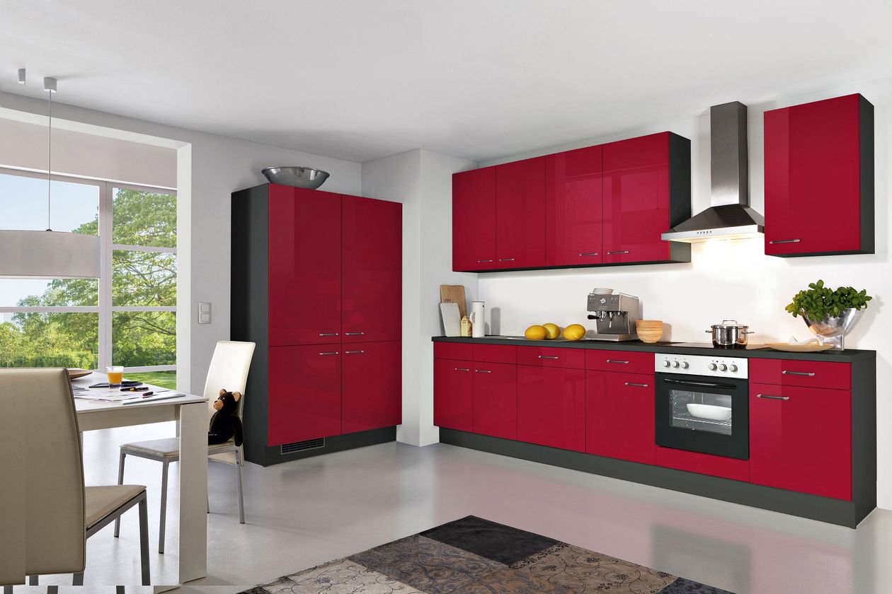 Produktbild: Impuls 4050 rote moderne Küche
