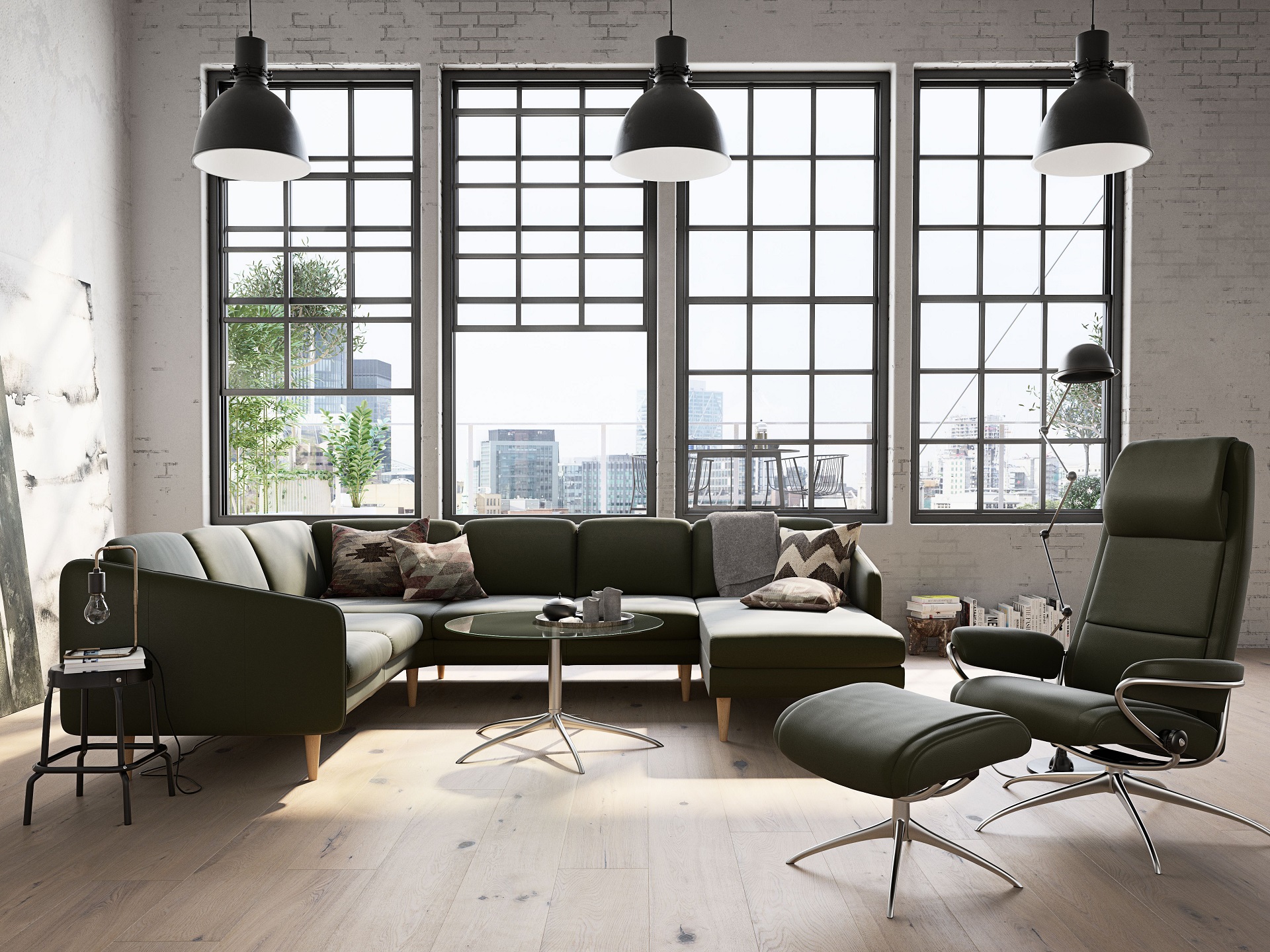 Magazinbeitrag "Wohnzimmer ohne Fernseher": Bild eines  modernen Wohnzimmers