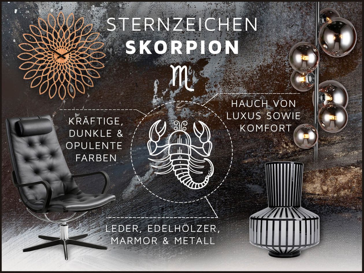 Teaser: Einrichten nach Sternzeichen Skorpion