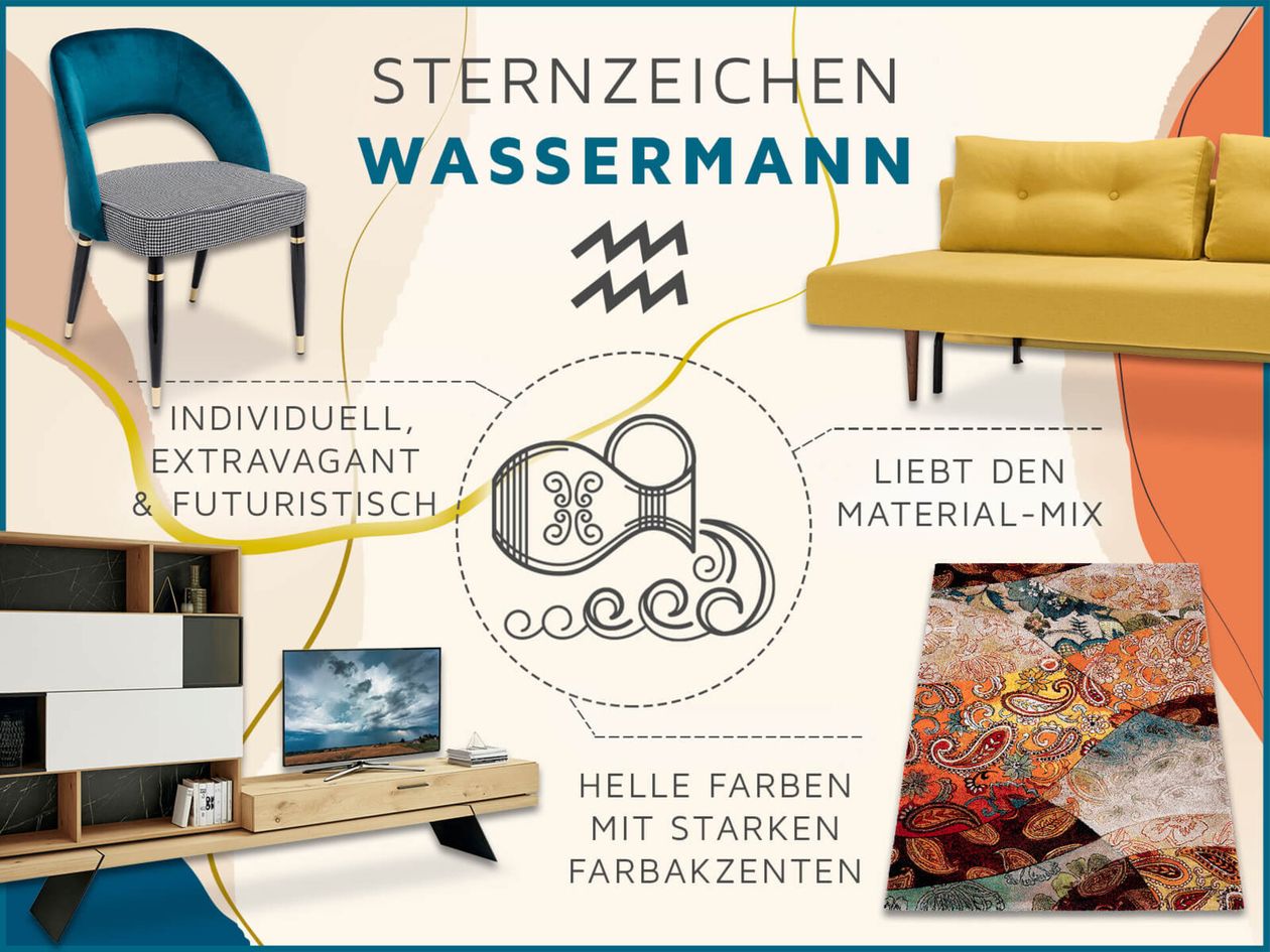 Teaser: Einrichten nach Sternzeichen Wassermann