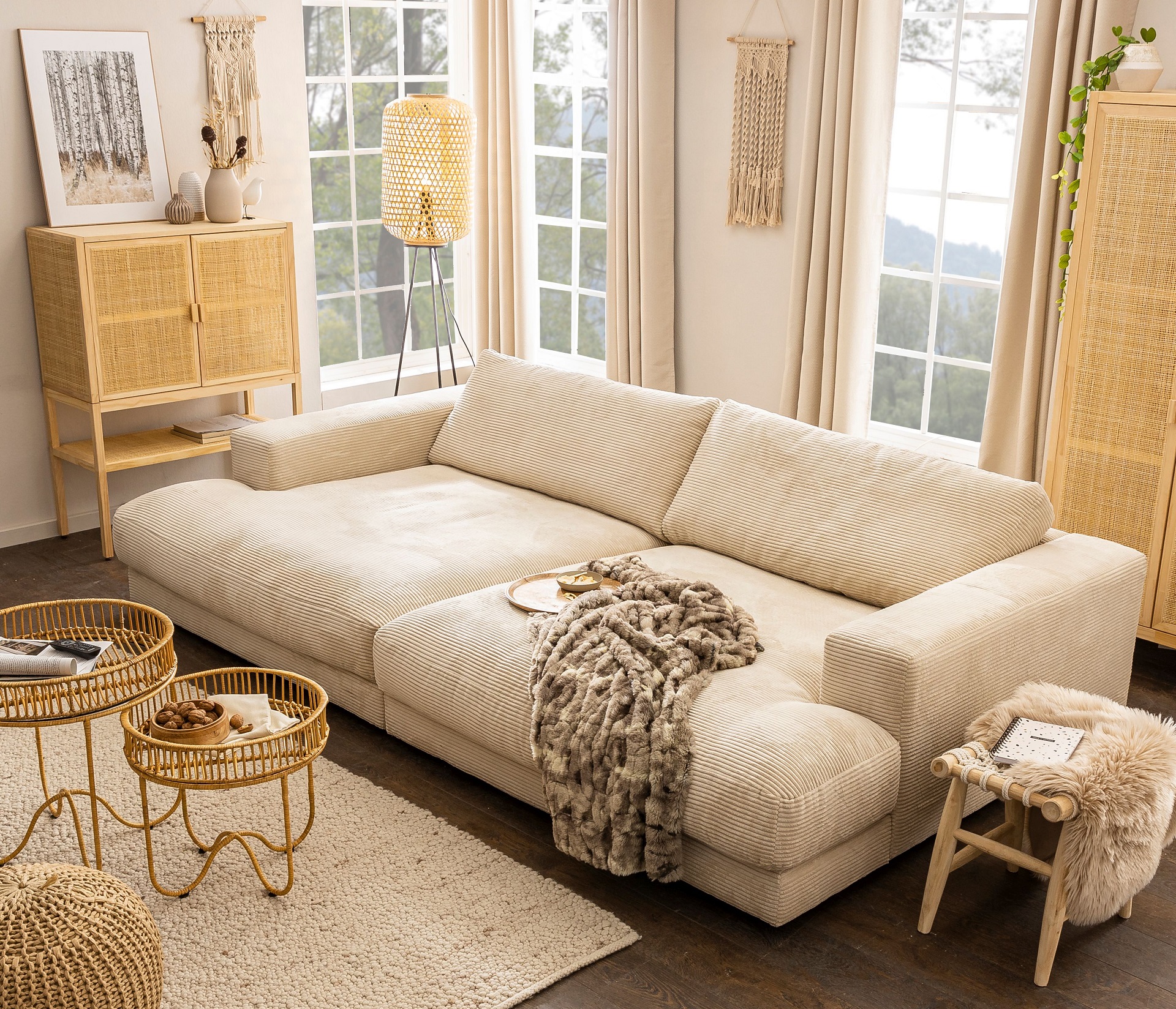 Produktbild: Bigsofa Dundee der Marke Daheim in beige aus Cord