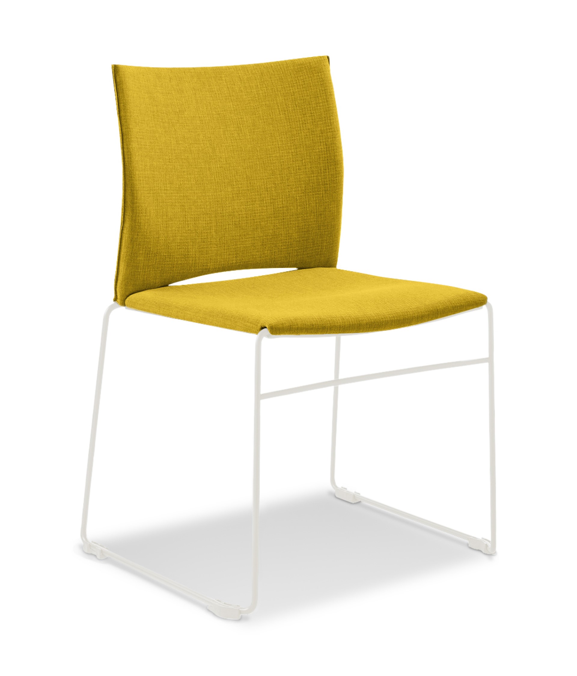Stuhl Web der Marke Infiniti aus gelbem Stoff und stapelbar