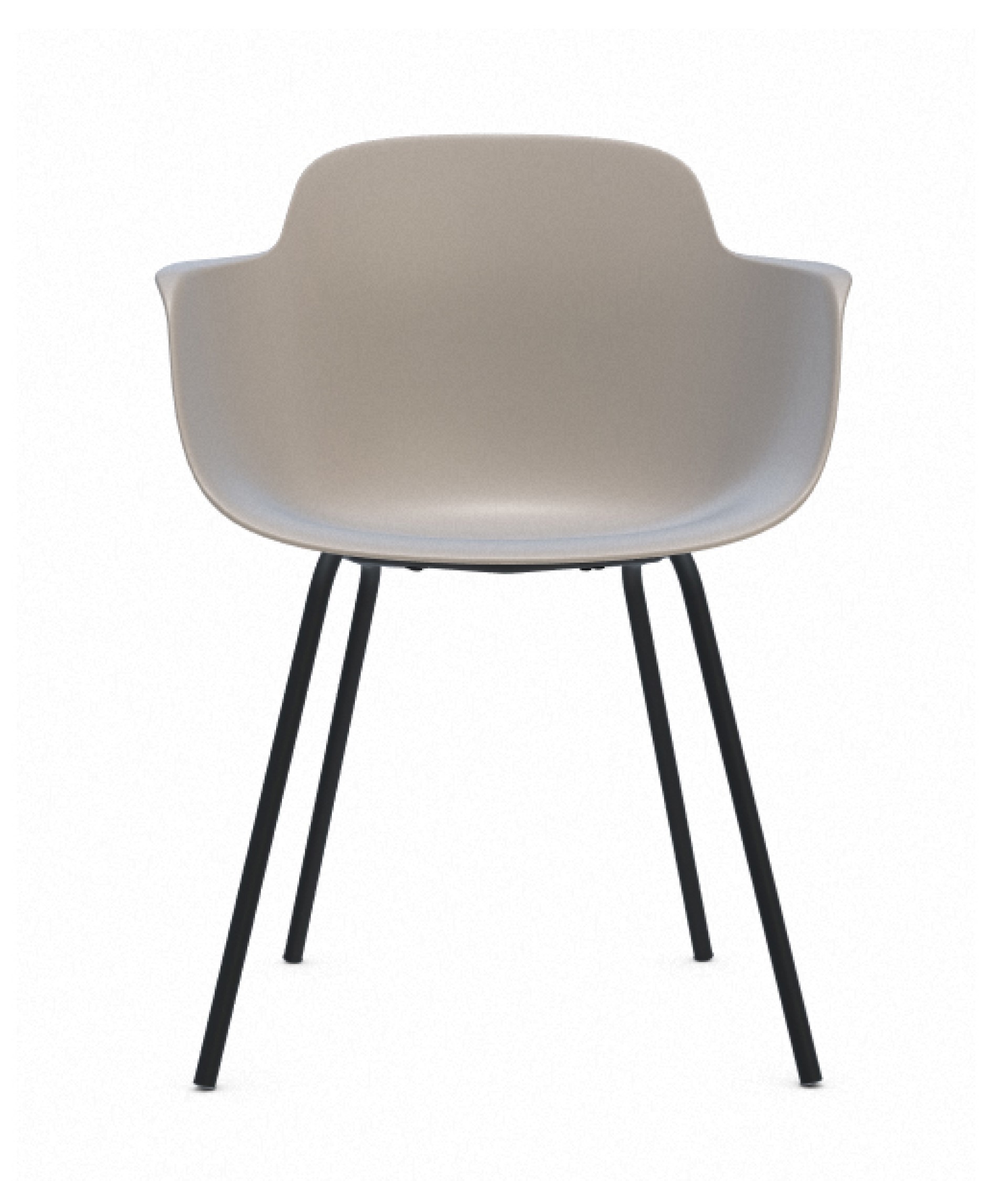 Stuhl Sicla von Infiniti aus sandfarbenem Kunststoff