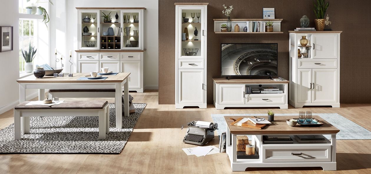 Produktbild: Sideboard/Buffet 3trg. Jasmin der Marke Innostyle in braun-weißem Lack