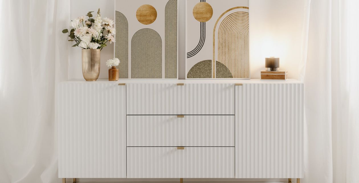 Produktbild: Sideboard Edinburgh in weißer Holzoptik