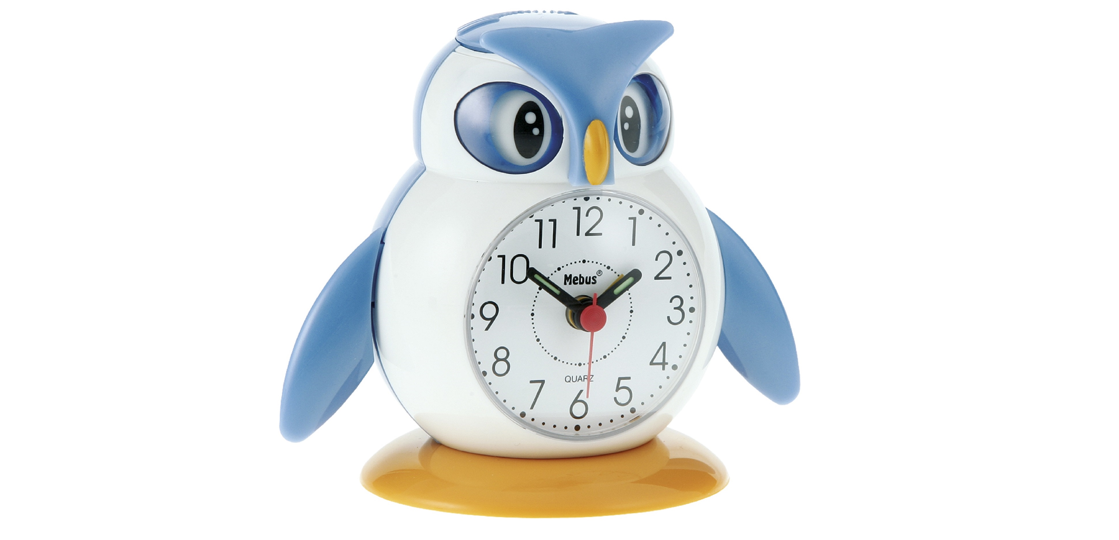 Quarzwecker 26513 von Mebus im Pinguindesign für Kinder