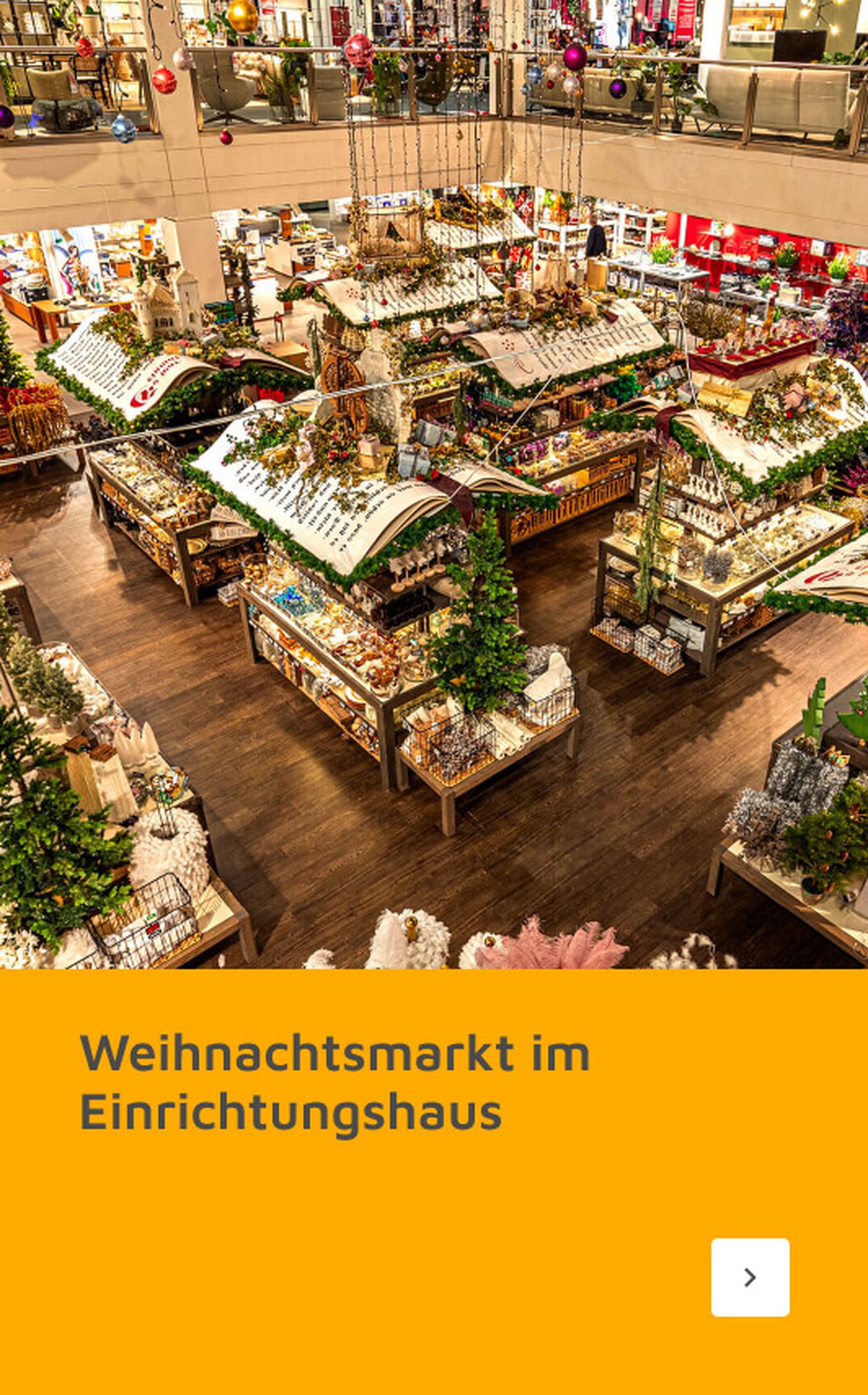 Weihnachtsmarkt im Einrichtungshaus