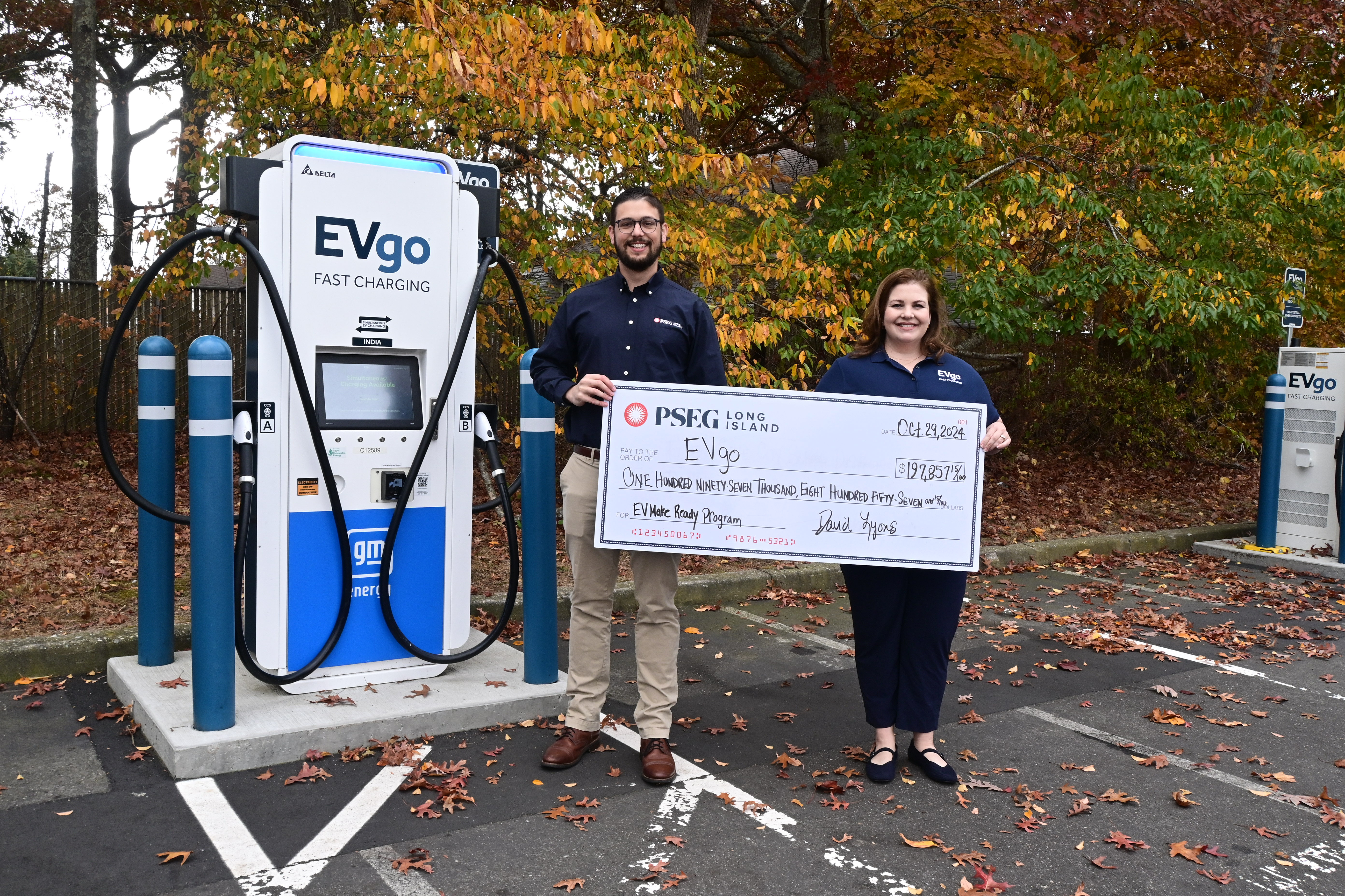 Check presentation at charging station