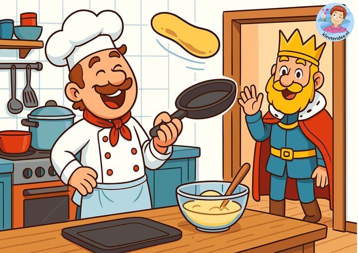 Beweegverhaal, Chef Kok Karel en het Grote Restaurant-avontuur, vertelplaat, kleuteridee