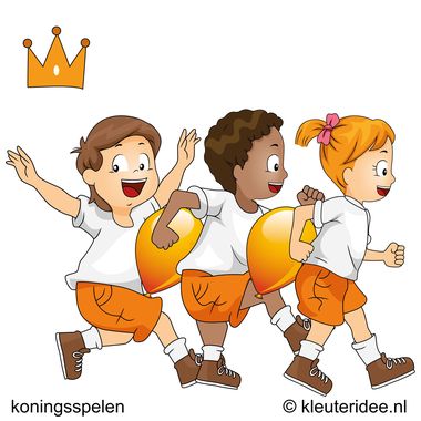 De koninklijke trein, koningsspelen voor kleuters, kleuteridee