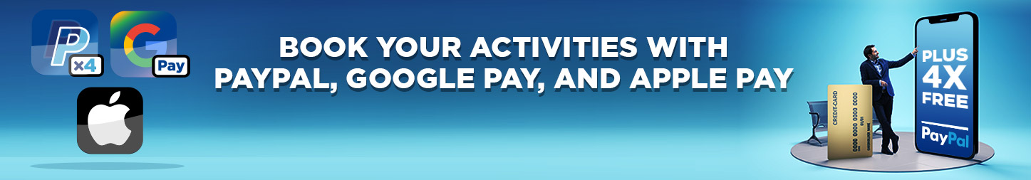 Book your activities using various payment methods