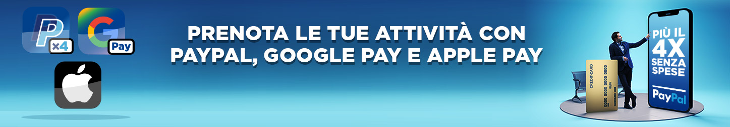 Prenotate le vostre attività con diversi metodi di pagamento